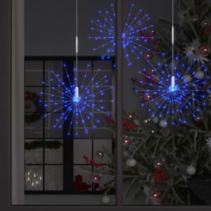 Ogrodowe lampki fajerwerkowe 4 szt., niebieskie, 50cm, 560 LED