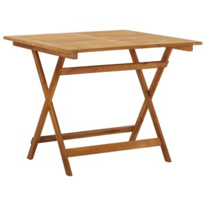 Składany stół ogrodowy, 90x90x75 cm, lite drewno akacjowe