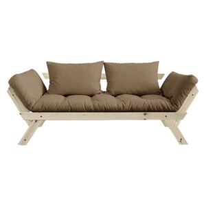 Sofa rozkładana z brązowym pokryciem Karup Bebop Natural