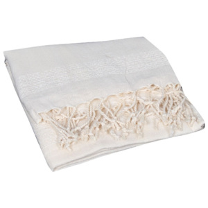 Kremowy ręcznik hammam Ipek Cream, 90x190 cm