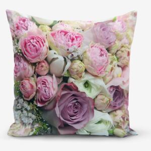 Poszewka na poduszkę z domieszką bawełny Minimalist Cushion Covers Roses, 45x45 cm