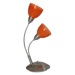 Prezent Lampa stołowa CARRAT matowy chrom/ pomarańczowy 12042