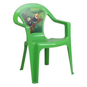 Dziecięce plastikowe krzesełko zielone