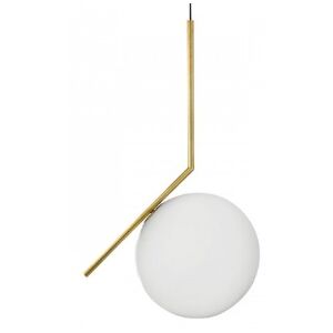 White Ball lampa nowoczesna wisząca biała kula średnica 30cm