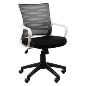 Krzesło biurowe obrotowe kb-2022 szary/szary
