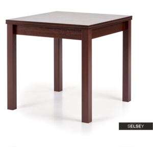 Stół rozkładany Lea 80(160)x80 cm ciemny orzech
