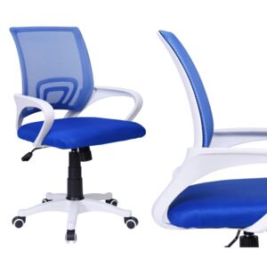 Krzesło biurowe FB-Bianco BIAŁO - NIEBIESKI