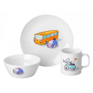 Lunasol - Serwis porcelanowy dla dzieci Cars 3 szt - Kids world (450511)