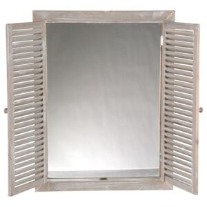 Lustro z okiennicami ATMOSPHERA, beżowe, 2,5x50x65 cm