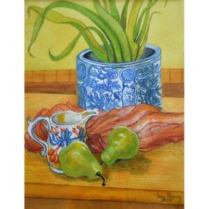 Reprodukcja Blue and White Pot Jug and Pears 2006, Joan Thewsey
