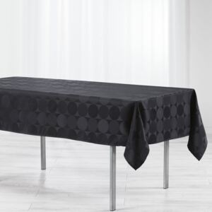Obrus na stół żakardowy COMETE, kolor czarny, 140 x 250 cm