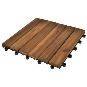Drewniane płytki tarasowe 30 x 30 cm akacja 20 w zestawie