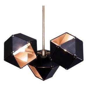 Lampa wisząca NEW GEOMETRY-3 czarno-złota ST-8861-3 ALTAVOLA DESIGN ST-8861-3