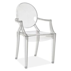 Krzesło LUIS transparentne, Kolor: Transparentny
