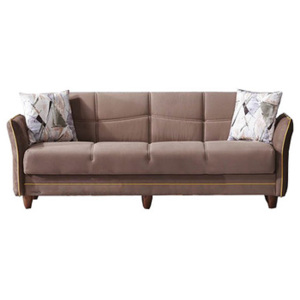 Sofa rozkładana Effect K1, 3 osobowa - brązowa