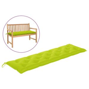 Poduszka na ławkę ogrodową, jasnozielona, 180x50x7 cm, tkanina