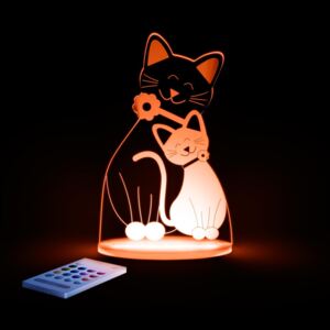Dziecięca lampa nocna LED Aloka Kot