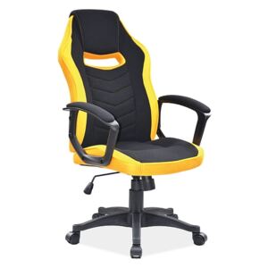 Fotel obrotowy CAMARO żółty/czarny gamingowy