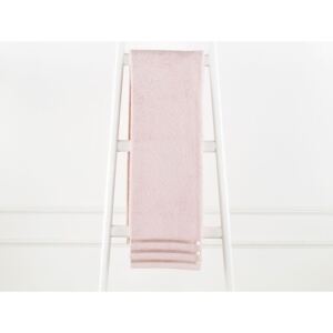 Jasnoróżowy ręcznik bawełniany Emily, 70x140 cm