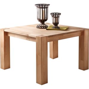 Kwadratowy stolik do salonu, lite drewno bukowe