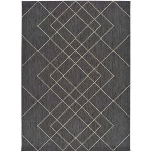 Szary dywan odpowiedni na zewnątrz Universal Hibis, 80x150 cm