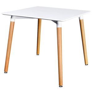 Kwadratowy stół Tenos - biały mat