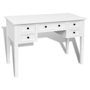 Białe minimalistyczne biurko do gabinetu - Marshal