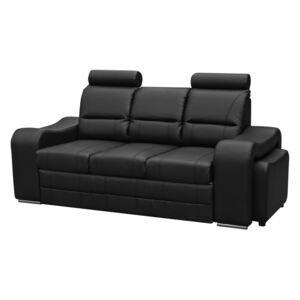 Ekskluzywna sofa WENUS 225x93 z regulowanymi zagłówkami i pufą