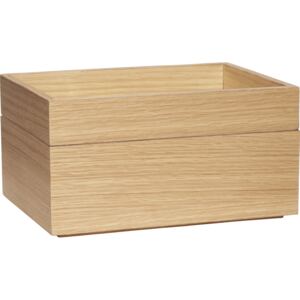 Pudełko Hübsch 880902 drewniane 2 szt
