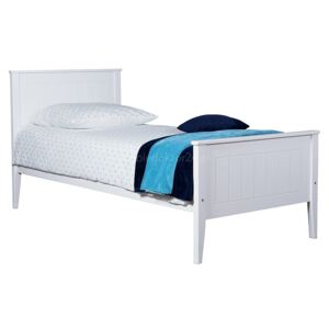 Białe łóżko do sypialni na nogach Siena