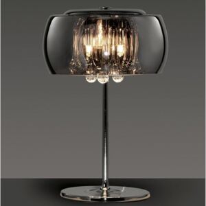 Szklana lampa stołowa w stylu glamour Vapore