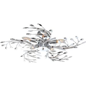 Lampa przysufitowa FLASH Globo styl secesyjny metal tworzywo sztuczne chrom srebrny 68546-5