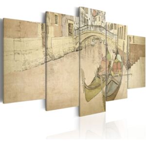 Obraz - Wenecja i gondole OBRAZ NA PŁÓTNIE WŁOSKIM
