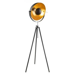 Lampa stojąca LENN Globo styl retro vintage metal czarny złoty 58305|30 dni na zwrot|Darmowa wysyłka od 150 zł|rabaty w koszyku