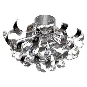Lampa Przysufitowa Hair 2 Plafon Azzardo styl nowoczesny glamour kryształ metal kryształ chrom przeźroczysty MX44019-12 chrome metal crystal