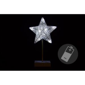 Świąteczna dekoracja – gwiazda – 40 cm, 10 LED
