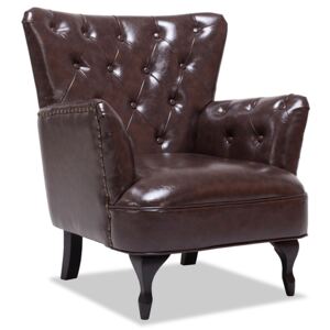 Fotel wypoczynkowy Ennis - brązowy