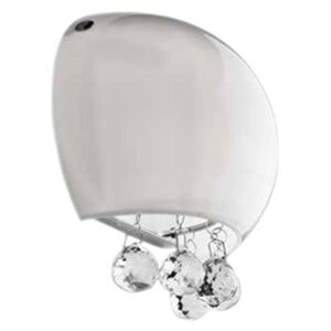 Kinkiet Quince Azzardo styl glamour kryształ nowoczesny akryl metal szkło chrom mleczny LW1056 opal glass metal chrome acryl|30 dni na zwrot|Darmowa wysyłka od 150 zł