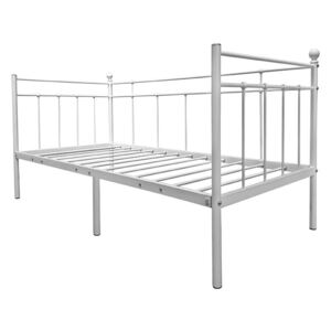 Łóżko metalowe białe Toles 90x200