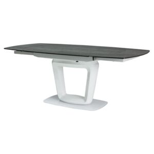 Stół CLAUDIO CERAMIC 140(200)x100 szary/biały rozkładany
