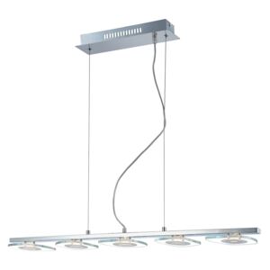 Lampa wisząca LED Bill Italux styl nowoczesny metal szkło chrom P29385-2P|30 dni na zwrot|Darmowa wysyłka od 150 zł