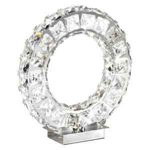 Lampka nocna LED TONERIA 24 Eglo styl glamour kryształ stal szlachetna kryształ chrom przeźroczysty 39005|30 dni na zwrot|Darmowa wysyłka od 150 zł|rabaty w koszyku