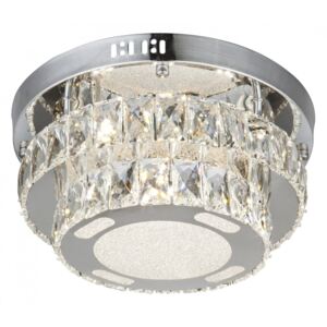 Lampa przysufitowa LED MARILYN Globo metal kryształ akryl chrom przeźroczysty 67037-18AD|30 dni na zwrot|Darmowa wysyłka od 150 zł|rabaty w koszyku