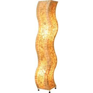 Lampa stojąca BALI Globo styl nowoczesny metal włókno tkanina żółty złoty pomarańczowy wielokolorowy 25822|30 dni na zwrot|Darmowa wysyłka od 150 zł|rabaty w koszyku