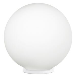 Lampka stołowa RONDO Eglo styl nowoczesny tworzywo sztuczne szkło mleczne biały nikiel 85264