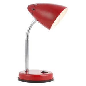 Lampa biurkowa MONO Globo styl nowoczesny chrom czerwony srebrny 24850
