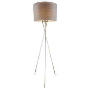 Lampa stojąca PACO Globo styl nowoczesny metal akryl tkanina szary 15185S1
