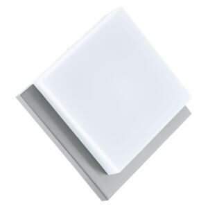 Lampa zewnętrzna ścienna LED Eglo stal nierdzewna plastik srebrny biały 94877