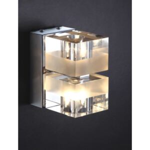 Kinkiet Cubric Italux styl nowoczesny szkło metal chrom MB9216-2A|30 dni na zwrot|Darmowa wysyłka od 150 zł|rabaty w koszyku