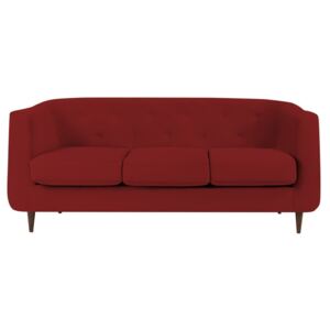Czerwona sofa 3-osobowa Kooko Home Love